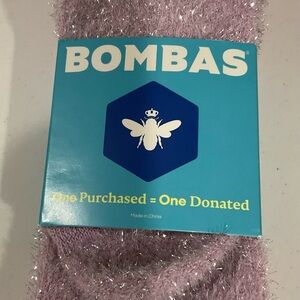 Bombas light purple Sparkly Fuzzy Socks New Sz Medium